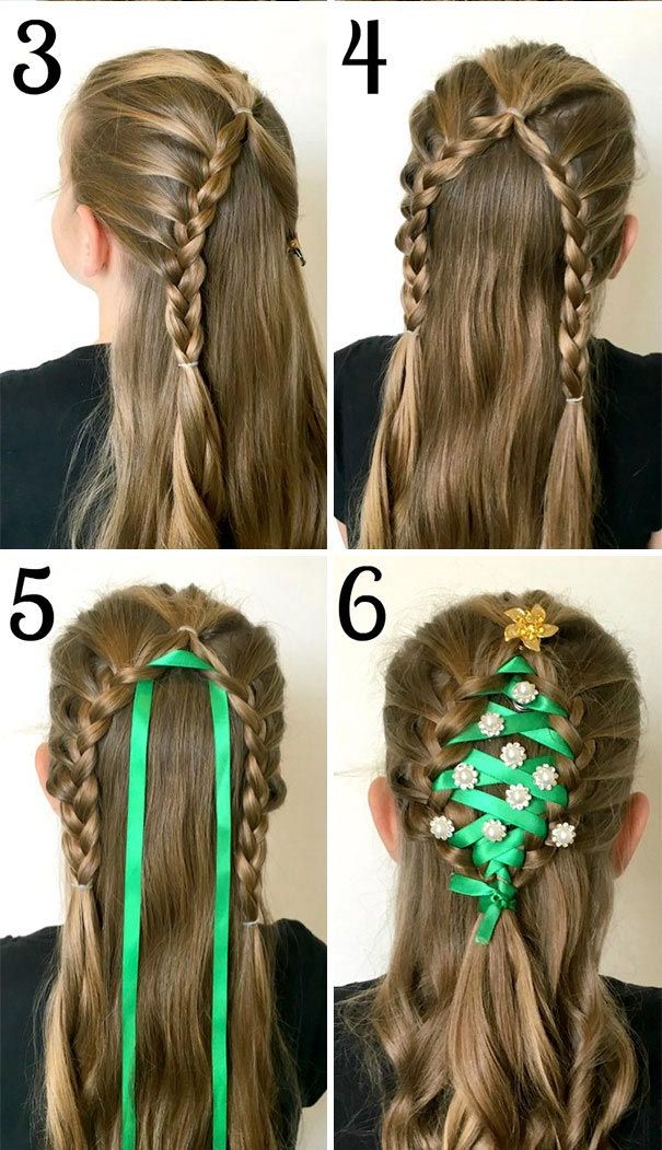 Чудесные рождественские прически, удивляющие своими идеями и исполнением идеи для новогодней прически, идеи для рождественских причёсок, самые необычные рождественские прически