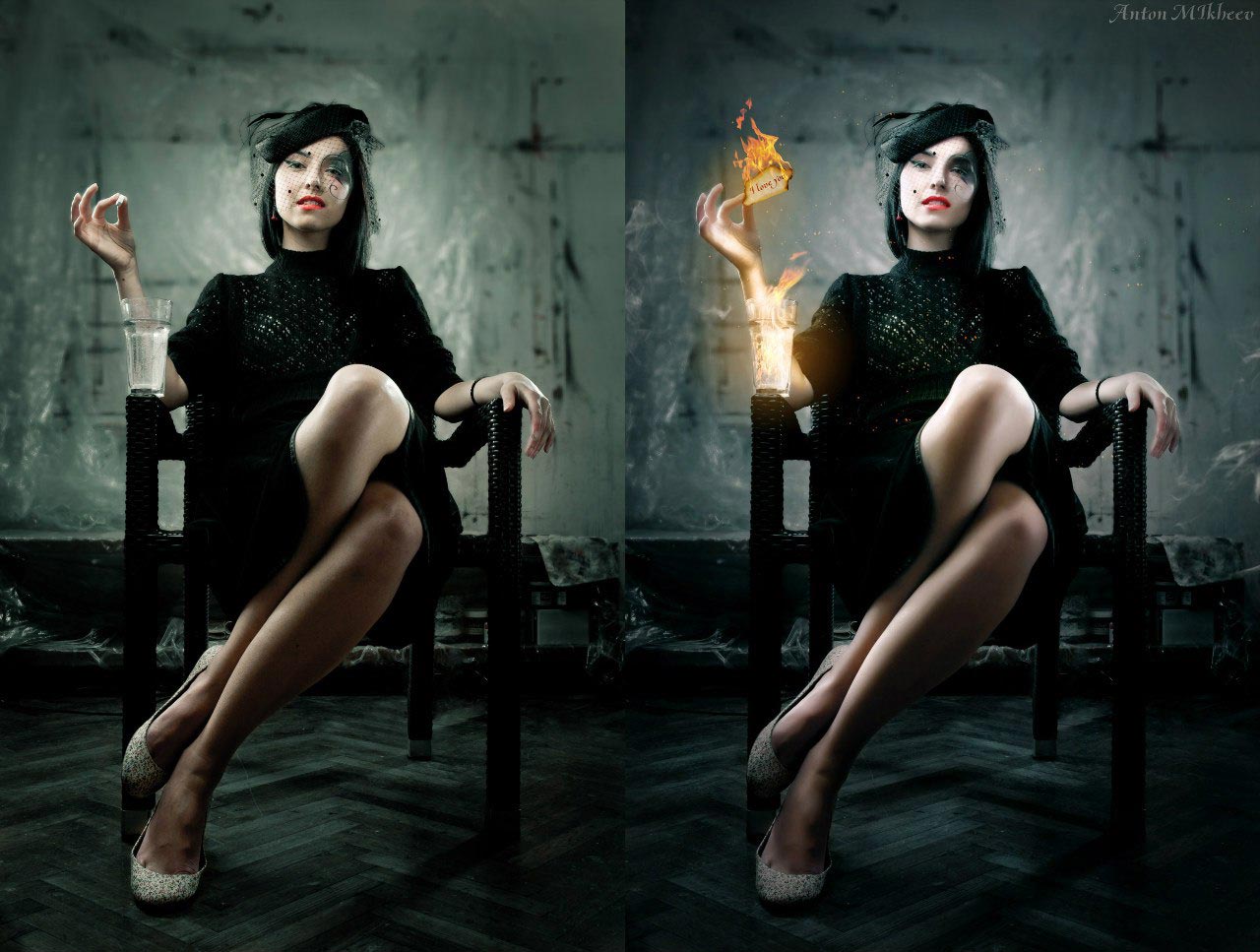 до и после фотошопа, красивый фотошоп