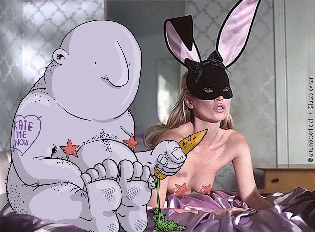 Художник добавляет иллюстрации к фотографиям из интернета, Лукас Левитан, Lucas Levitan