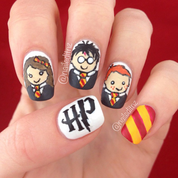 Идеи для маникюра в стиле Гарри Поттера