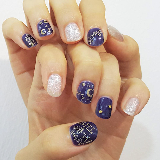 Идеи для маникюра в стиле Гарри Поттера