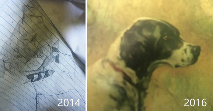 как выглядели работы художников в вначале их творчества и сегодня, прогресс художников