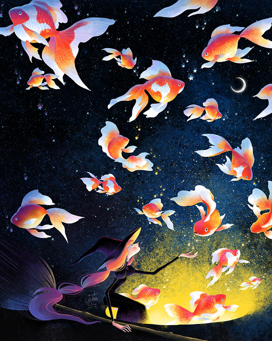 Волшебные иллюстрации, тайваньский художник