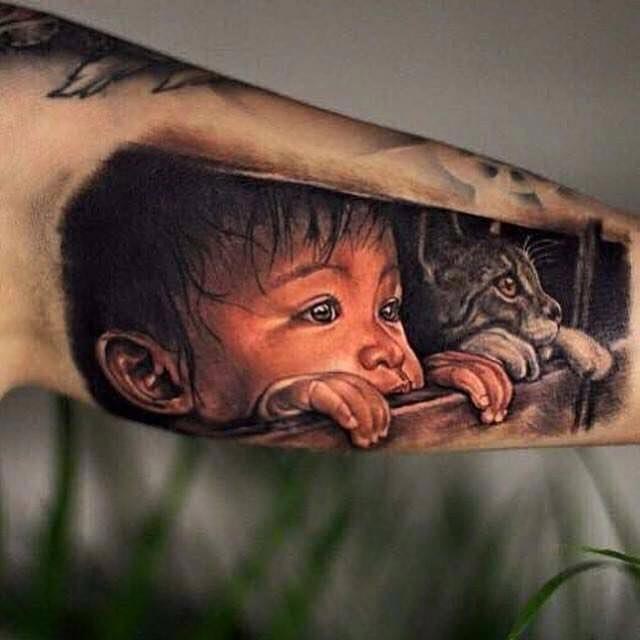 20 крутых 3D-татуировок, которые кажутся чересчур реальными 3D-татуировки, объёмные татуировки