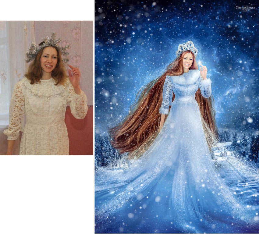 до и после фотошопа, красивый фотошоп