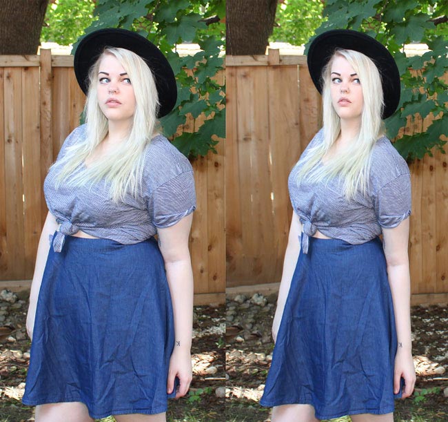 Thinner Beauty, модели плюс худеют фотошоп, цифровая липосакция, похудеть при помощи фотошопа