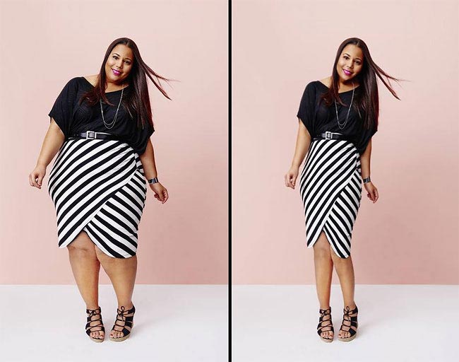 Thinner Beauty, модели плюс худеют фотошоп, цифровая липосакция, похудеть при помощи фотошопа