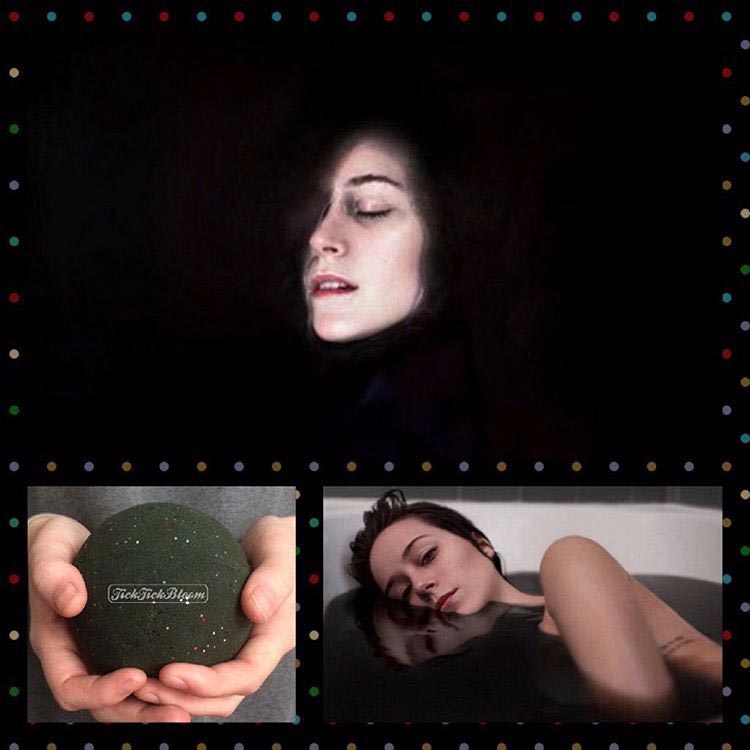 чёрная бомба для ванн, бомба для ванн чёрная вода, черный цвет бомба для ванн