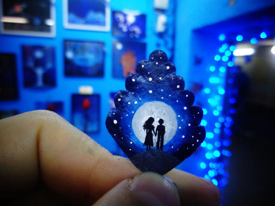 листья вместо холста, 24 Fallen Leaves, рисунки на опавших листьях