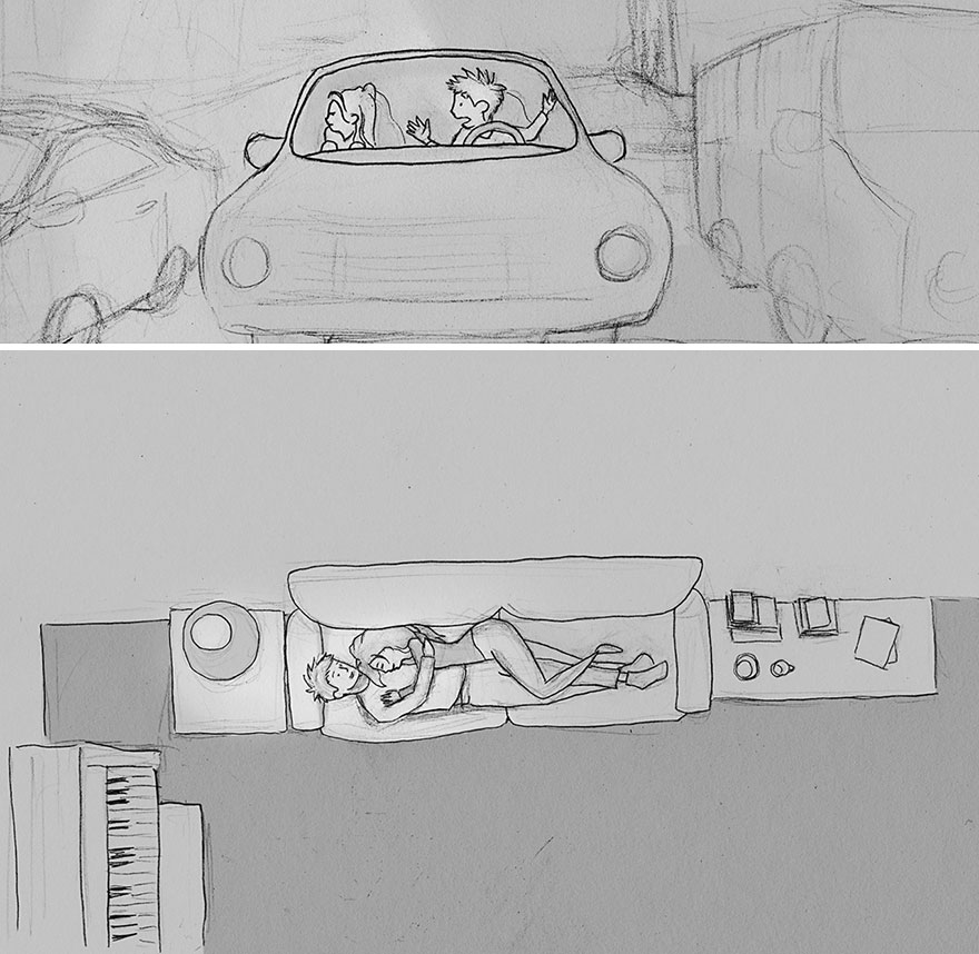 Муж создал 365 рисунков о каждом дне с женой, Кёртис Виклэнд, Curtis Wiklund