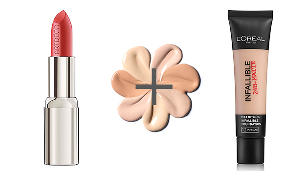 что получится если смешать разные виды косметики, тональный крем и губная помада