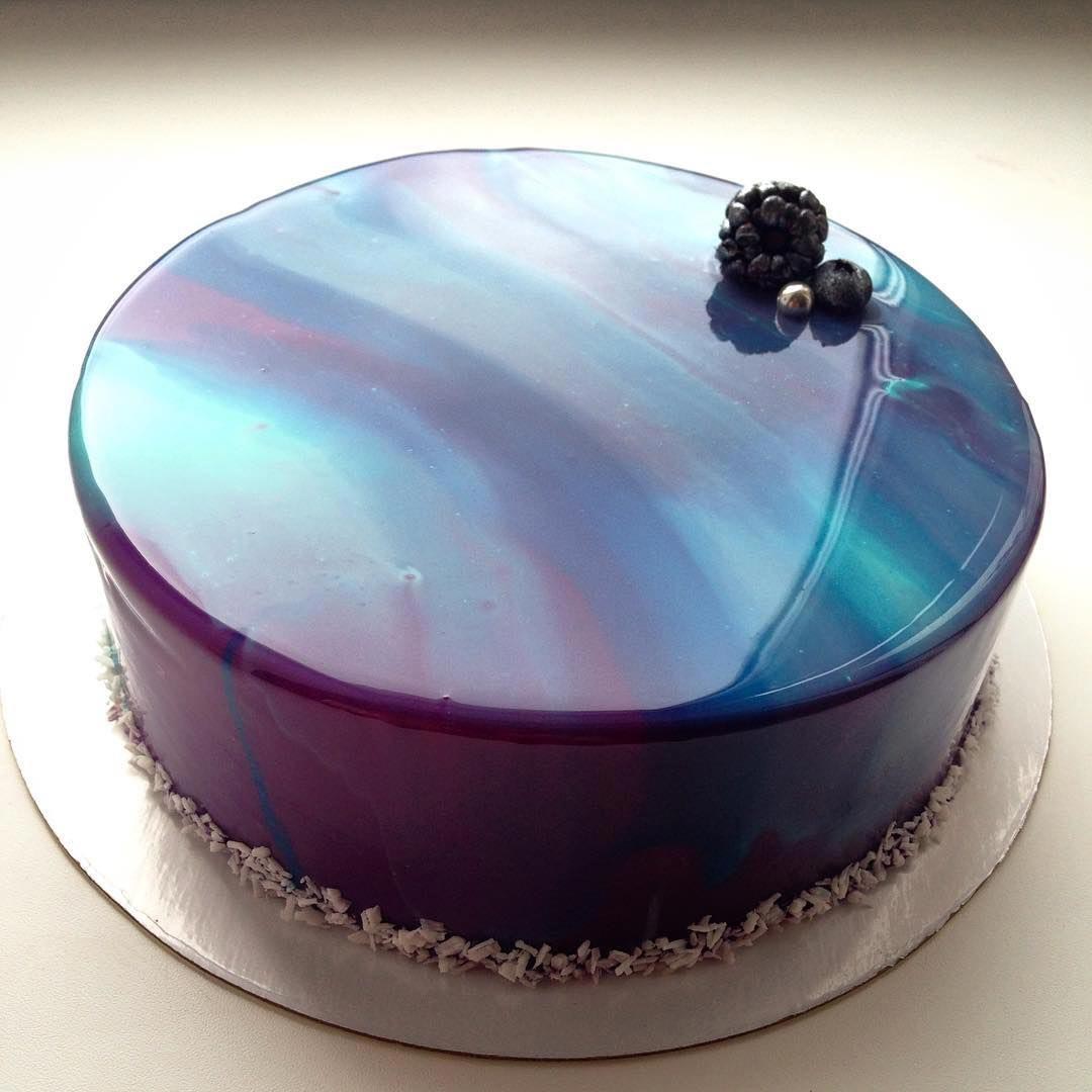 Зеркальные торты от российского кондитера, кондитер Ольга Носкова