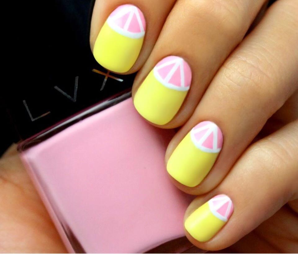 Фруктовый маникюр, идеи для летнего маникюра, арбузы в маникюре