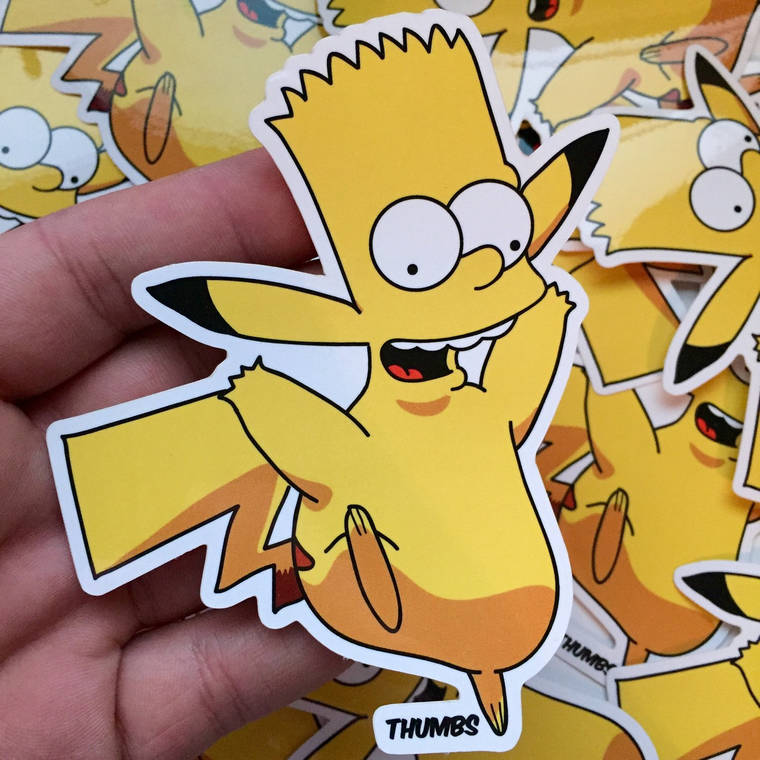 скрестить Симпсонов с Покемонами, мэшапы Симпсоны и Покемоны