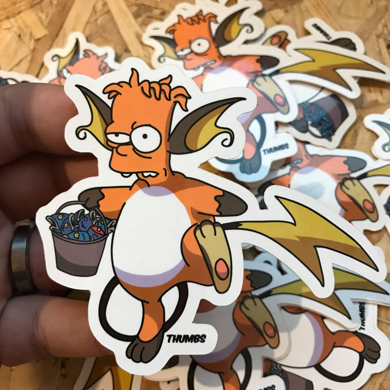 скрестить Симпсонов с Покемонами, мэшапы Симпсоны и Покемоны