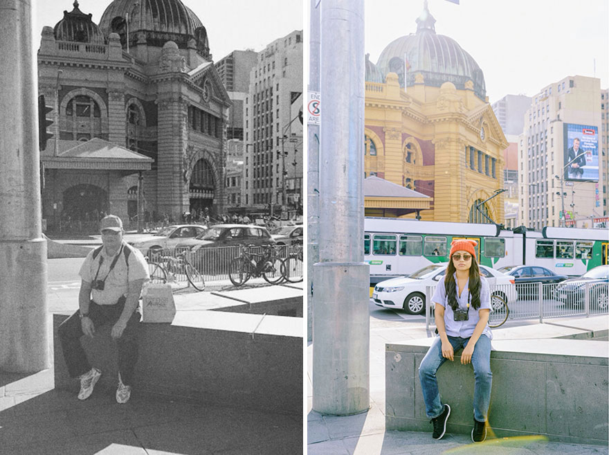 Дочь покойного отца воссоздаёт его фотографии, Крисия Сабару, Chrisya Sabaru