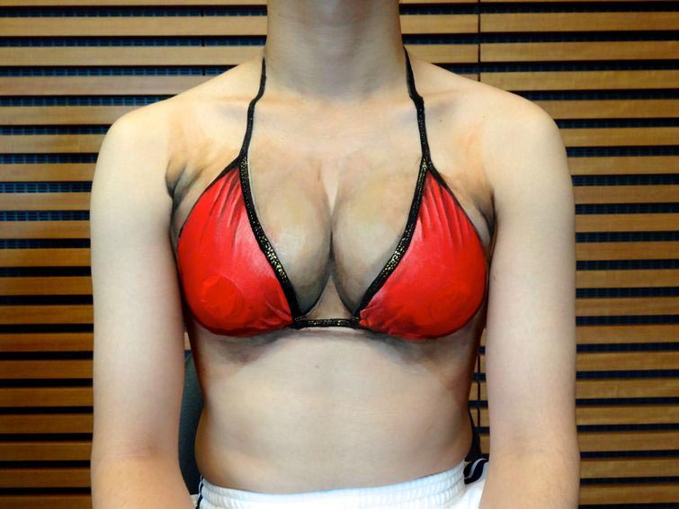 галлюциногенный бодиарт, бодиарт иллюзии, Хикару Чо, Hikaru Cho, оптические иллюзии бодиарт