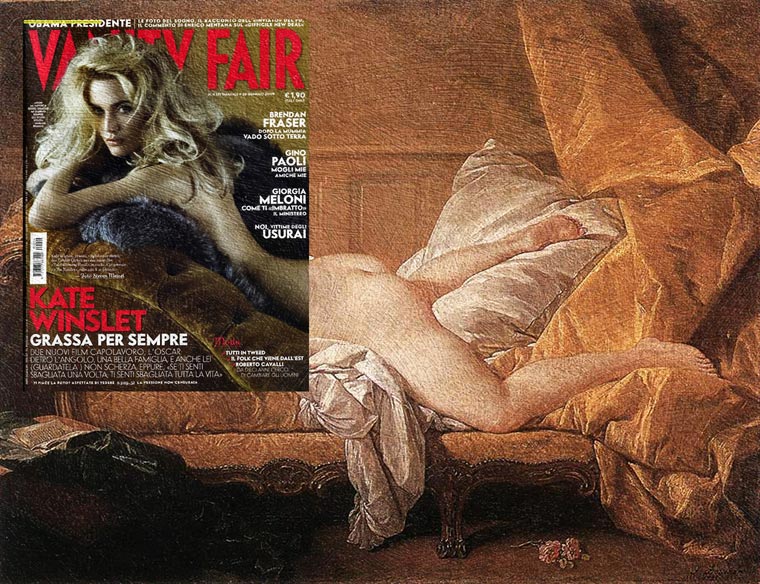 Что получится, если объединить обложки глянцевых журналов со знаменитыми картинами обложки журналов с картинами, Mag + Art, объединить обложки журналов с картинами