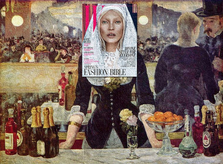 Что получится, если объединить обложки глянцевых журналов со знаменитыми картинами обложки журналов с картинами, Mag + Art, объединить обложки журналов с картинами