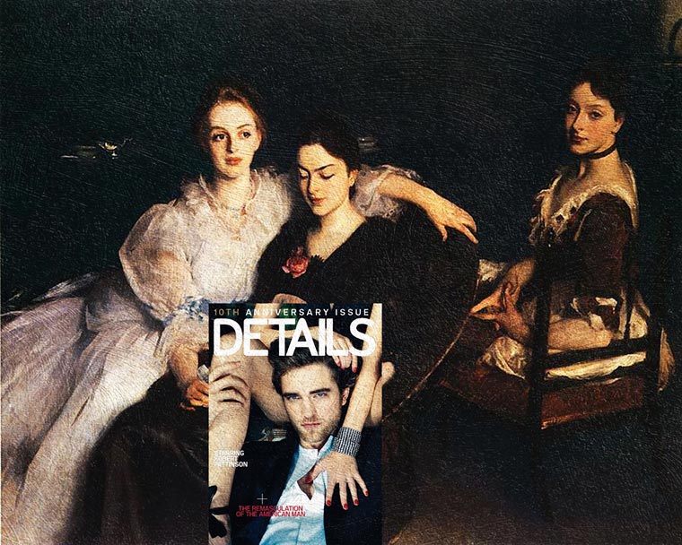 Что получится, если объединить обложки глянцевых журналов со знаменитыми картинами обложки журналов с картинами, Mag + Art, объединить обложки журналов с картинами