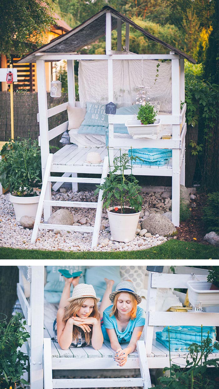 женский эквивалент мужского гаража, женское пространство, место для отдыха женщин