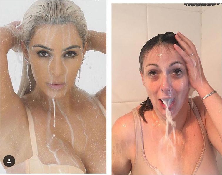 Новая порция гениальных пародий на инстаграм звёзд от Селесты Барбер Селеста Барбер, Celeste Barber, пародирует фотографии знаменитостей в Instagram, пародии на фотографии звёзд в инстаграме