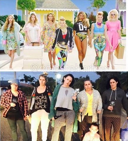 Новая порция гениальных пародий на инстаграм звёзд от Селесты Барбер Селеста Барбер, Celeste Barber, пародирует фотографии знаменитостей в Instagram, пародии на фотографии звёзд в инстаграме