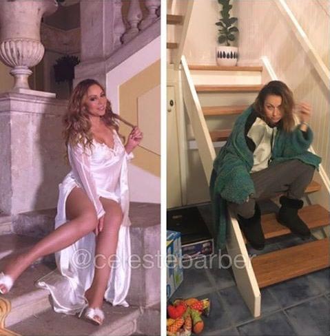 Новая порция гениальных пародий на инстаграм звёзд от Селесты Барбер Селеста Барбер, Celeste Barber, пародирует фотографии знаменитостей в Instagram, пародии на фотографии звёзд в инстаграме