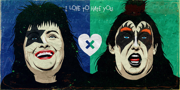 Трамп и Хиллари Клинтон в образах популярных персонажей Трамп и Хиллари Клинтон в образах популярных персонажей