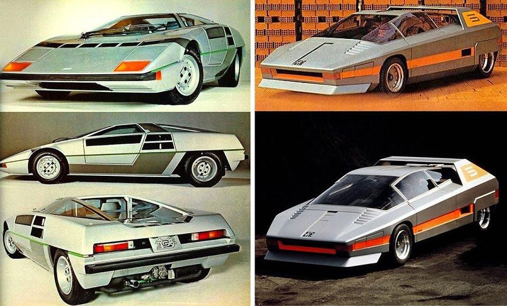 Футуристичные ретро-автомобили, как в 70-80-х представляли автомобили будущего