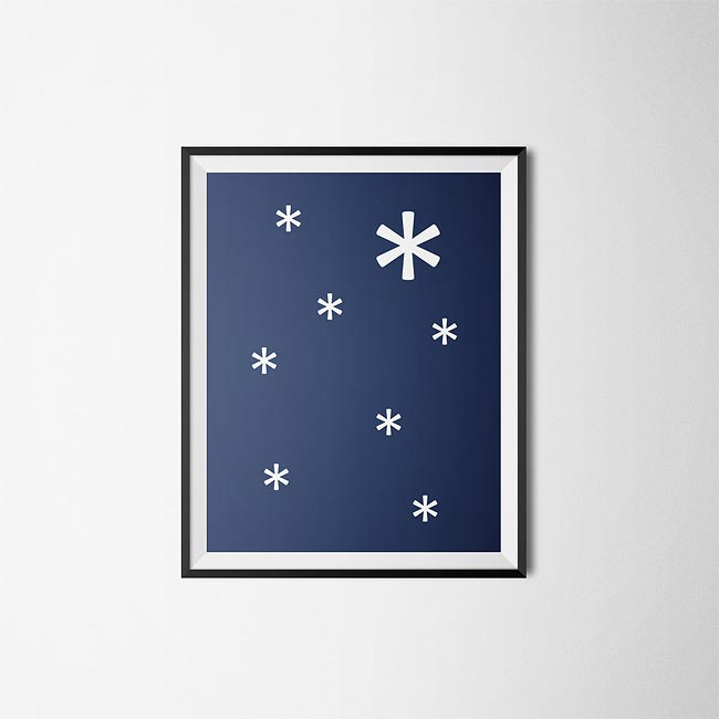 Минималистичные рождественские открытки, рождественские открытки из символов на клавиатуре, Лука Милани, Luca Milani