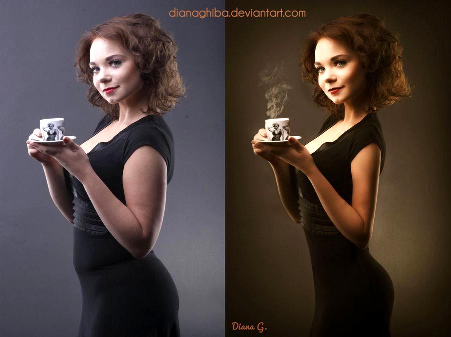 до и после фотошопа, красивый фотошоп