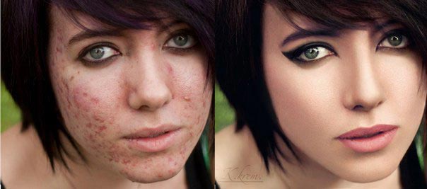 до и после фотошопа, красивый фотошоп