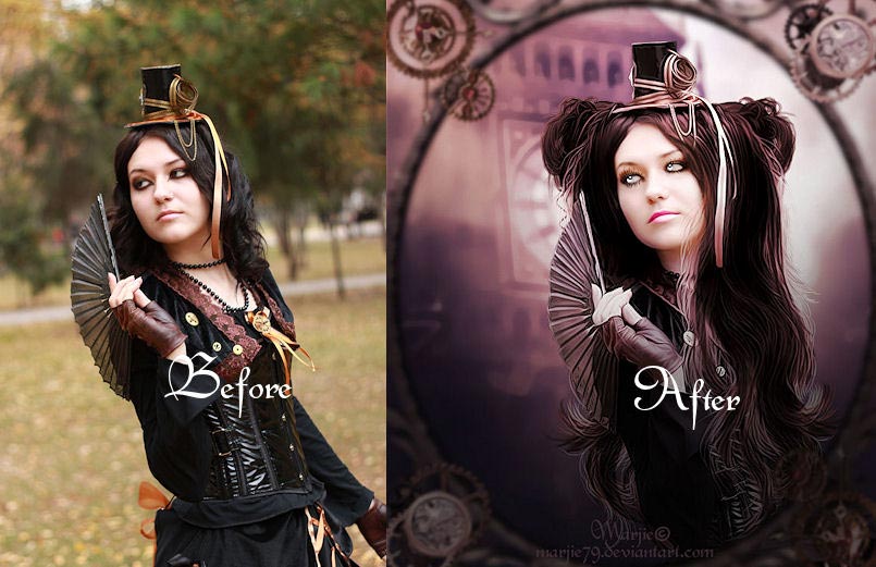 до и после фотошопа, красивый фотошоп