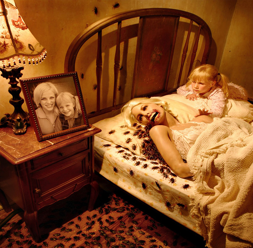 Детские страхи, папа создаёт жуткие фотографии со своими дочерьми, Джошуа Хоффин, Joshua Hoffine