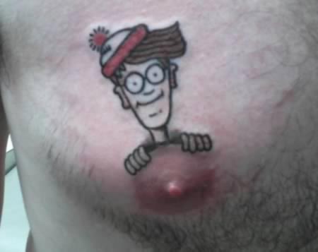 татуировки на сосках, тату на сосках