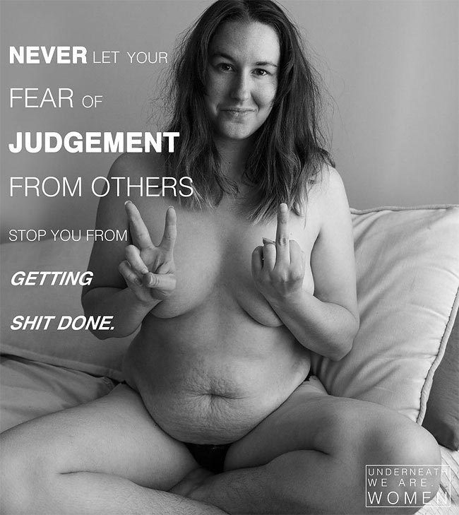 Под всем этим мы женщины — фотографии обычных и таких разных женщин в нижнем белье Под всем этим мы женщины, Underneath We Are Women, Эми Ди Херрманн, Amy D Herrmann, женщины разных форм в нижнем белье
