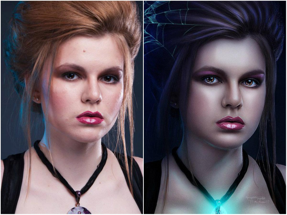 до и после фотошопа, красивый фотошоп