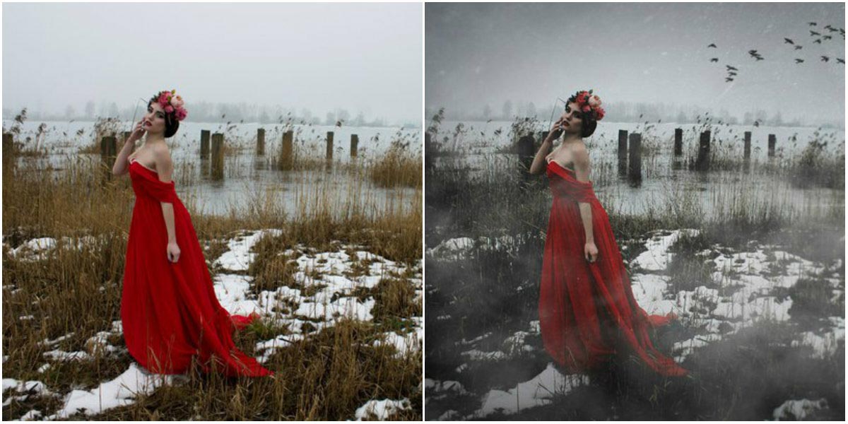 до и после фотошопа, красивый фотошоп