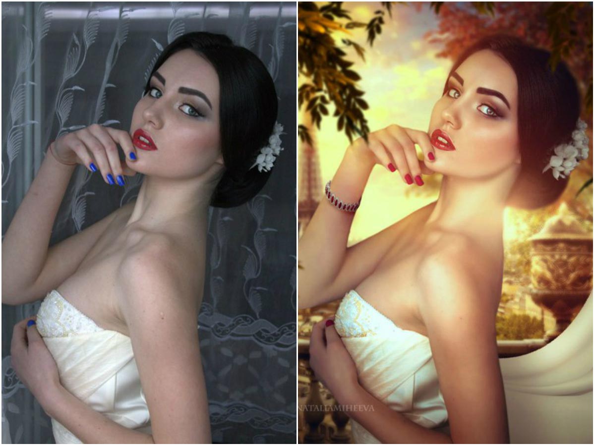 до и после фотошопа, красивый фотошоп
