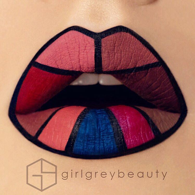 Визажист превращает губы в произведения искусства,  Андреа Рид, Andrea Reed