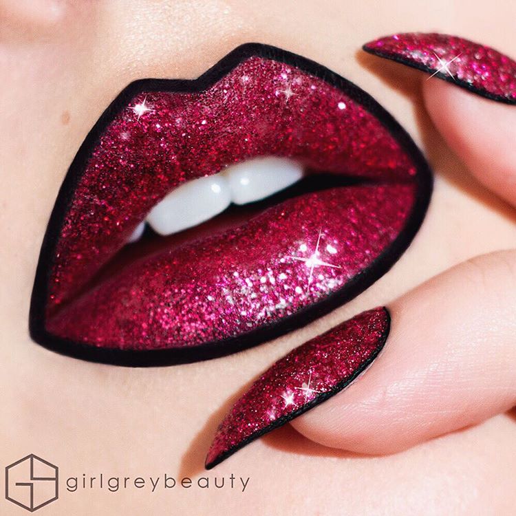 Визажист превращает губы в произведения искусства,  Андреа Рид, Andrea Reed