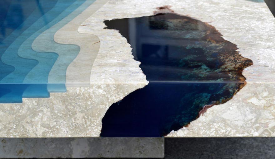 столы в виде лагун, столы лагуны, Александр Шапелен, Alexandre Chapelin