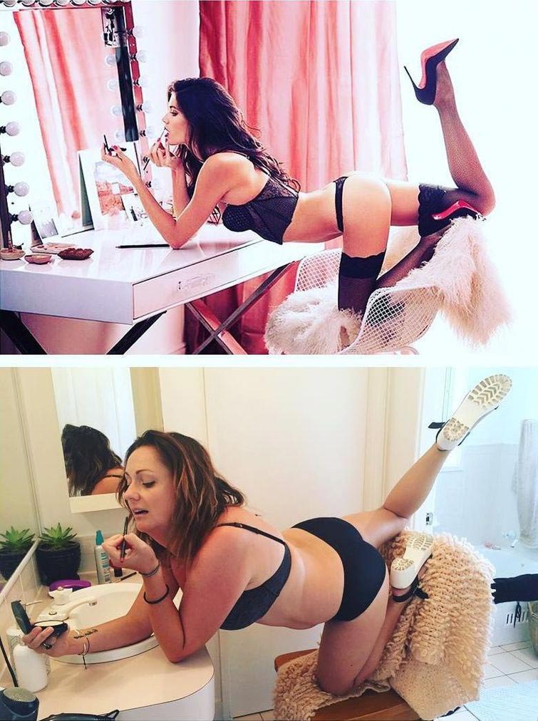 Селеста Барбер, Celeste Barber, пародирует фотографии знаменитостей в Instagram, пародии на фотографии звёзд в инстаграме