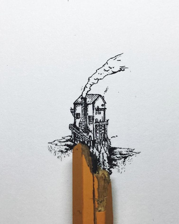 Кристиан Уотсон, Christian Watson, миниатюрные иллюстрации, маленькие рисунки, минималистичные рисунки