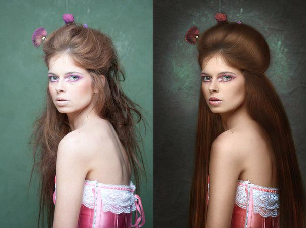 до и после фотошопа, красивый фотошоп