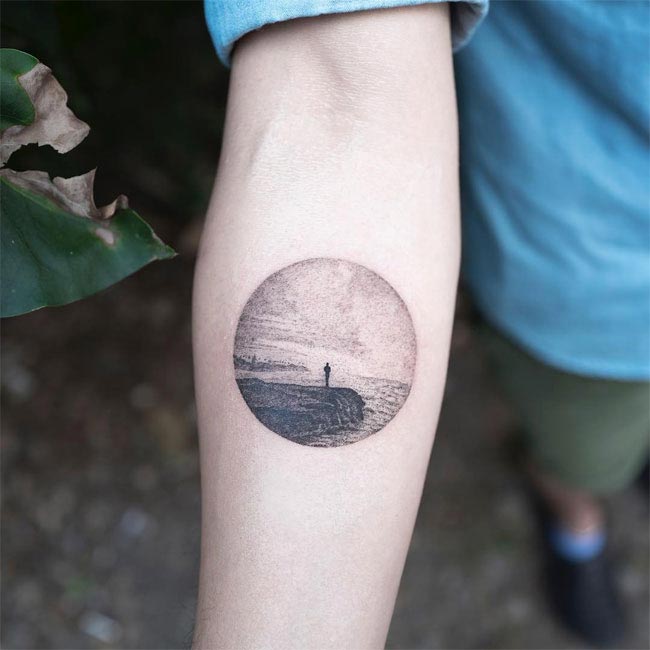 минималистичные татуировки, Hongdam, корейский татуировщик, утонченные татуировки