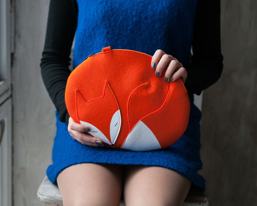 От лисы до тыквы: прелестные сумки от российских дизайнеров сумки от российских дизайнеров, дизайнеры Люба и Макс, KrukruStudio