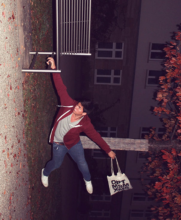 Оптическая иллюзия в действии, оптический обман, ракурс это главное