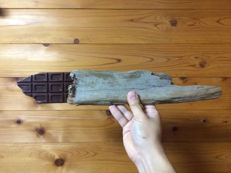 Сэйдзи Кавасаки, Seiji Kawasaki, еда из дерева, скульптуры из дерева в виде еды